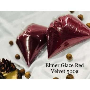 ELMER GLAZE RED VELVET 500G UNTUK TOPPING