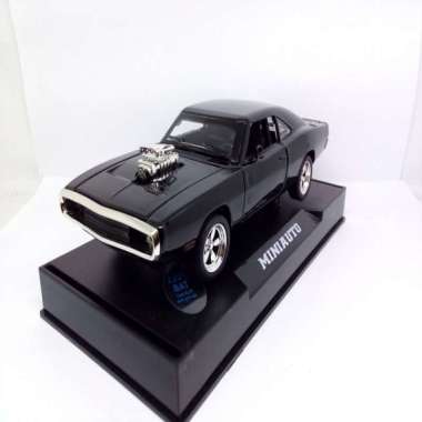Mini Auto 1-32 Diecast Miniatur Mobil Dodge Charger R-T Hitam Murah