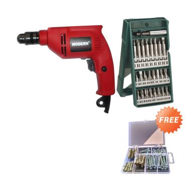 MODERN M-2100C Paket Mesin Bor Listrik + BOSCH X-Line Mata Bor Obeng