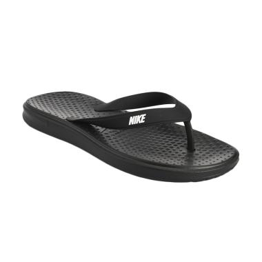 NIKE Men Solay Thong Flip Flop Sandals - Black [882690-005]