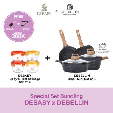 Bundling Debaby x Debellin Baby Food Container - Mpasi Cookware