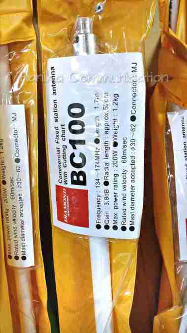 Diamond Antenna BC100 Antena Radio RIG Gedung Rumah Base VHF 136-174