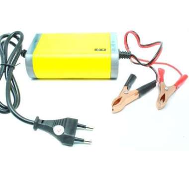 Charger Aki 2A 12V Mobil Motor LCD Portable Cajer Casan Cas Accu