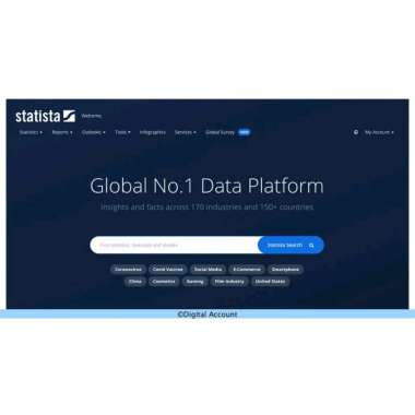 Akun Statista Unlimited Access 1 bulan