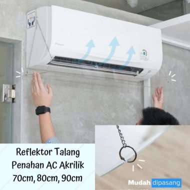 Reflektor Talang Penahan AC Akrilik - TIPE JADI 70cm
