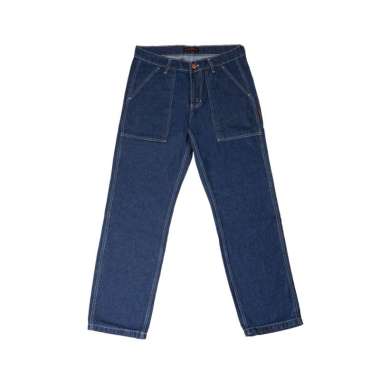 Double Knee Denim Medium Blue 