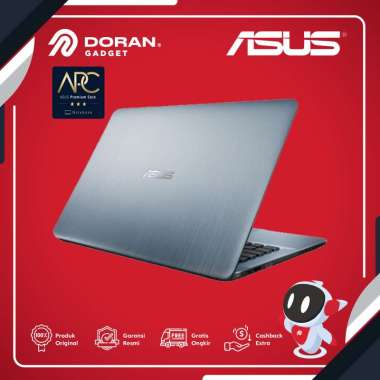 Laptop Asus VivoBook X441MA-GA032T (N4020/UMA4G/1T/HD/SILVER GRADIENT) Garansi Resmi 2 Tahun Silver