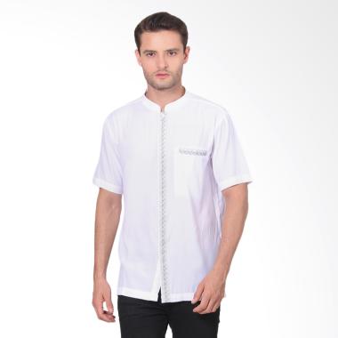 A&D Fashion Men SS Baju Koko Pria - White [Ms 1163]