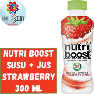 Nutriboost Minuman Susu dan Jus 300 ML Strawberry