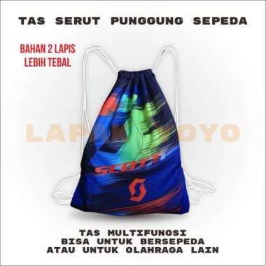 Tas Sepeda Serut Motif Printing Tshorts Scott Blue