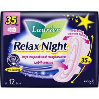 Pembalut wanita Laurier Relax Night 35 cm
