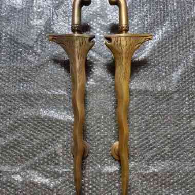 Handle Pintu Kuningan / Brass Door Pull - Keris Asli Kuningan