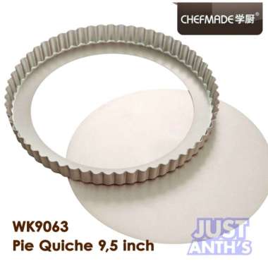 Chefmade WK9063 Pie quiche round 9,5 inch pan removable bottom