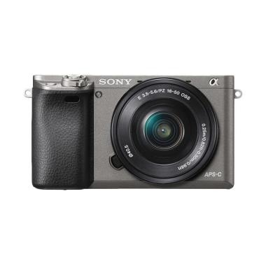 SONY A6000 Kit ILCE 6000L with 16-50mm Kamera Mirrorless - Gray