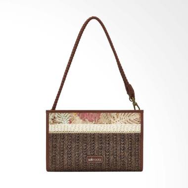 Sakroots Mini Crossbody Tan Wild Life Sling Bag Wanita - Brown