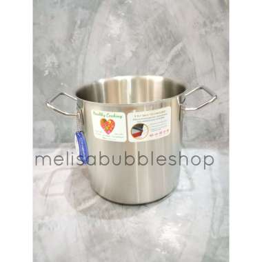 BIMA CHEFS STOCK POT 20 CM, 6.3L, SUS 304 BP1900120 PANCI TINGGI bp1900120 20cm