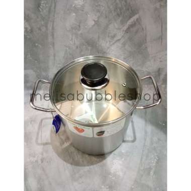 BIMA CHEFS STOCK POT 20 CM, 6.3L, SUS 304 BP1900120 PANCI TINGGI bp1900120+tutupkh