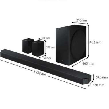 SAMSUNG SOUNDBAR HW-Q950A 11.1.4CH DOLBY ATMOS & DTS-X GARANSI RESMI