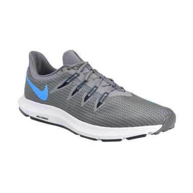 NIKE Men Running Quest Sepatu Lari Pria - Grey [AA7403-005]