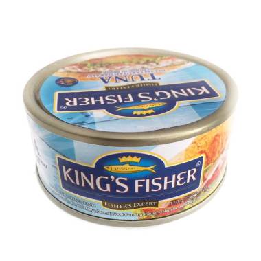 King's Fisher Tuna Canned In Brine Daging Tuna Makanan Kaleng [170 g]