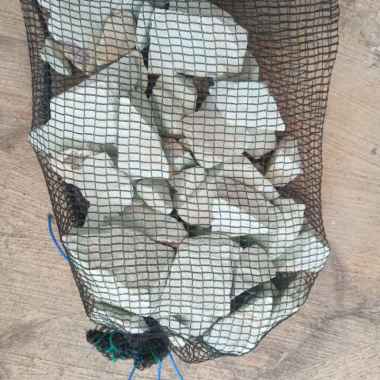 kolam ikan media filter batu zeolite besar plus jaring uk 1 kg