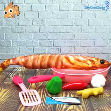 Mainan Ikan Gerak - Mainan Boneka Ikan Bergerak Jumping Fish Kitchen Set - Udang