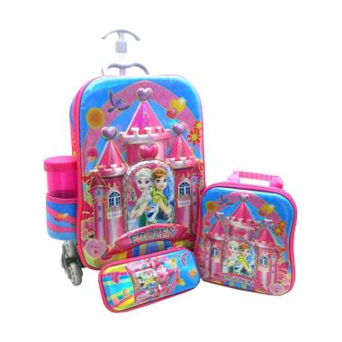 DJ Fashion 0657 Frozen 6D 4in1 Tas Sekolah Anak