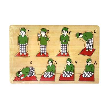 Mainan Kayu Pintar Kayu Sholat Pria Mainan Puzzle