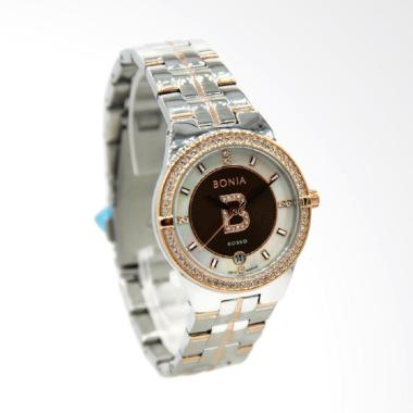 Bonia Rosso BR140-2642S Plat Coklat ... Wanita - Silver Rosegold