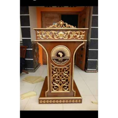 Mimbar podium terbaru kayu jati mimbar mushola