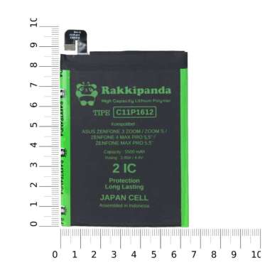 RakkiPanda - Baterai C11P1612 Zenfone 3 Zoom / Zen Zoom S ZE553KL / Zen 4 Max Pro 5.5 ZC554KL / Zen 