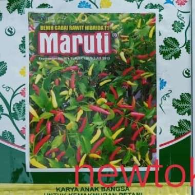 Benih bibit cabe rawit putih hibrida MARUTI F1 60 butir kemasan kecil