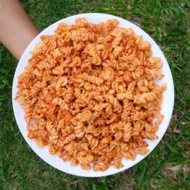CAVIAR WEAR MAKARONI SPIRAL ASIN GURIH PEDAS ORIGINAL CEMILAN MAKANAN RINGAN SNACK OLEH OLEH MAKARON