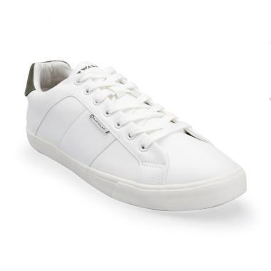 Airwalk Kinn Sepatu Sneaker Pria - White Olive Back Counter