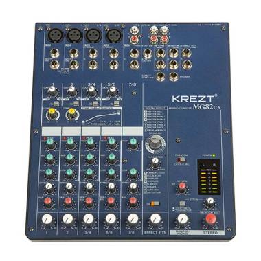 Krezt MG82CX Professional Audio Mixer [8 Channel] -