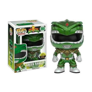 Funko POP! Power Rangers - Green Ranger Metallic Toy Tokyo Sticker Action Figure
