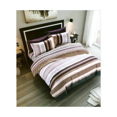 Madamel Cotton Sateen Leopard Line Set Sprei 160 x 200 Multicolor