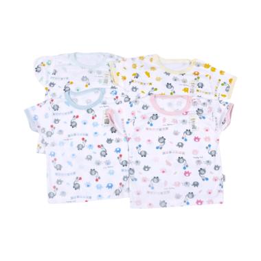 Fluffy Odsb Motif Baju Bayi Oblong Pendek [Isi 4 pcs]