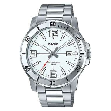 CASIO ORIGINAL - CASIO MTP-VD01D-7BVUDF - JAM TANGAN PRIA JAM PRIA - STAINLESS CASIO MTP-VD01D-7B MT