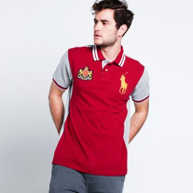 POLO RALPH LAUREN Custom Fit Polo Shirt Pria - J.Red-M.71 [PX1400043]