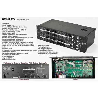 EQ ASHLEY GQ50 / GQ 50 / GQ-50 NEW EQUALIZER ASHLEY ORIGINAL