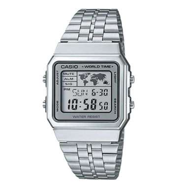 CASIO ORIGINAL - CASIO A-500WA-7 - JAM TANGAN WANITA JAM WANITA - STAINLESS CASIO A 500WA 7 500 WA A