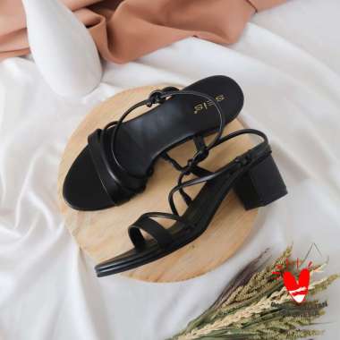 Seis Jovita Sandal Heels Wanita | Sepatu Sandal Heels Wanita 39 BLACK