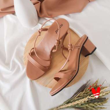 Seis Jovita Sandal Heels Wanita | Sepatu Sandal Heels Wanita 39 MOCCA