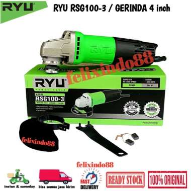 MESIN GERINDA TANGAN RYU RSG 100-3 ANGLE GRINDER RYU RSG100-3