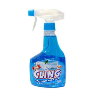 [OCEAN FRESH] cling biru glass cleaner botol pump 440ml / Cling Pembersih Kaca / Pembersih Cermin