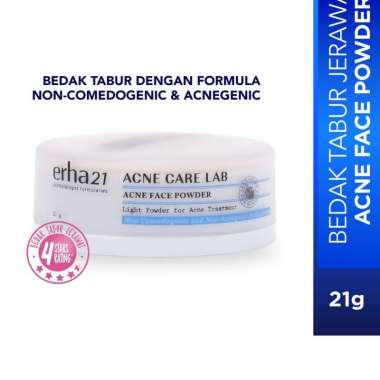 ERHA Acne Face Powder 21gr - Bedak Tabur Kulit Berjerawat - Bedak Tabur Muka Kusam - BedaK Tabur Tah