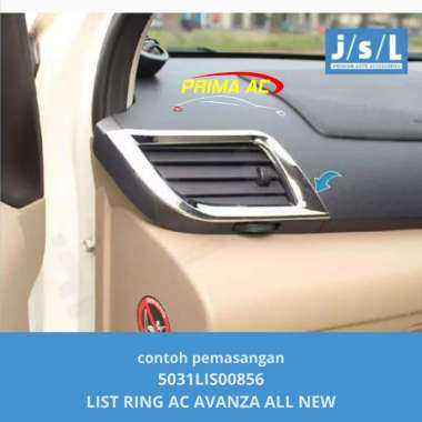 ring/cover/list/lis/garnish ac all new avanza/xenia crome