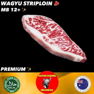 WAGYU STRIPLOIN MB 12 STEAK 330 GRAM PREMIUM IMPORT DARI AUSTRALIA/ STRIPLOIN MB12/ WAGYU MB12 AUSSI