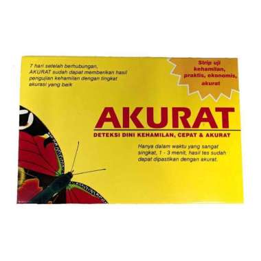 Alat Tes Kehamilan AKURAT STRIP Test Pack Pribadi Instant Testpack - Tespek